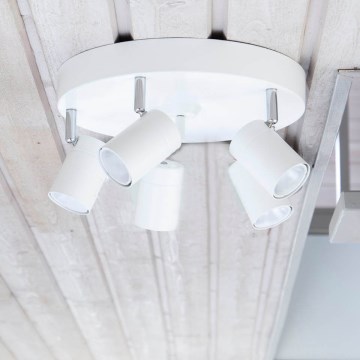 ByRydens - Spot CORRECT 5x GU10/7W/230V, alb, Ø 30 cm