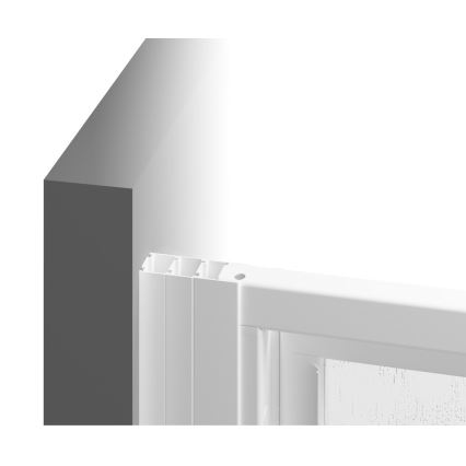 Cabina de duș Ravak SUPERNOVA 14V701O2ZGS - 90x90 cm, albă