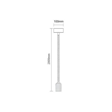 Cablu de alimentare 1xE27/60W/230V 2 m