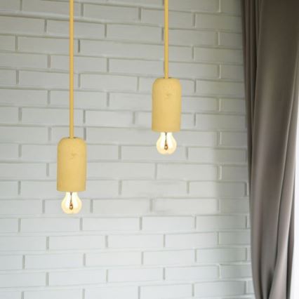 Cablu de alimentare 1xE27/60W/230V beton/bej