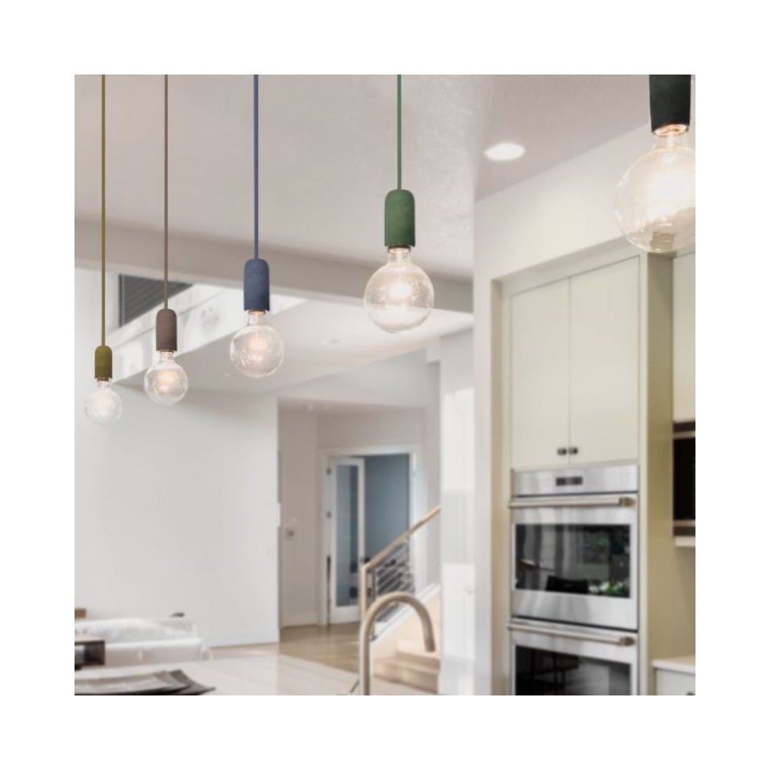 Cablu de alimentare 1xE27/60W/230V beton/bej