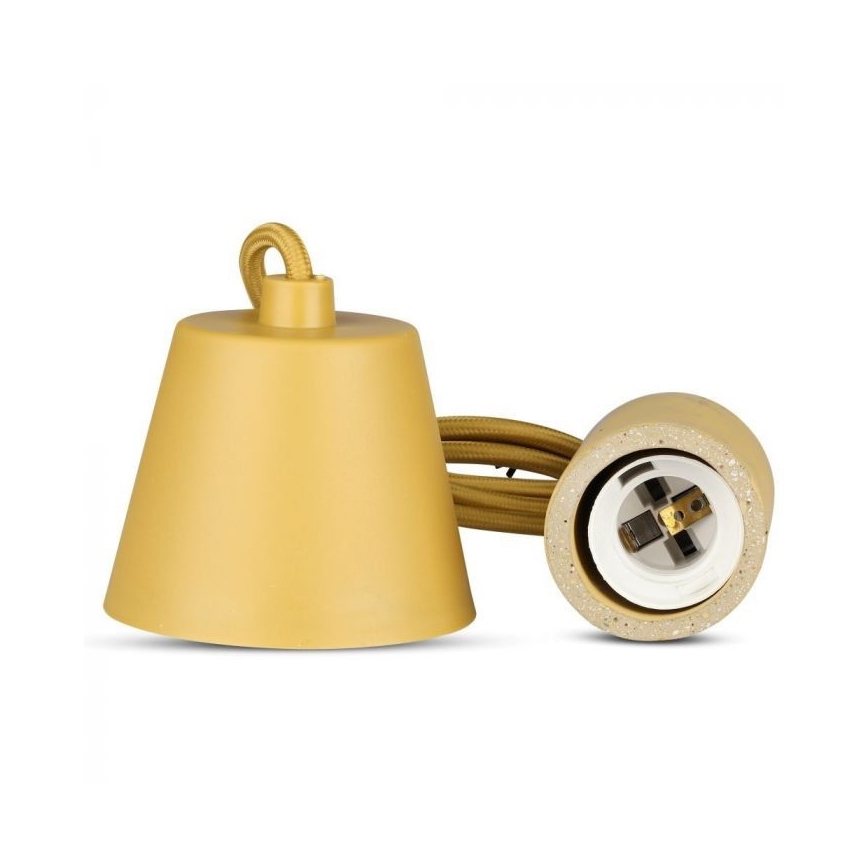 Cablu de alimentare 1xE27/60W/230V beton/bej