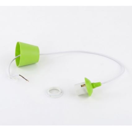 Cablu de alimentare EDI 1xE27/60W/230V 90 cm verde