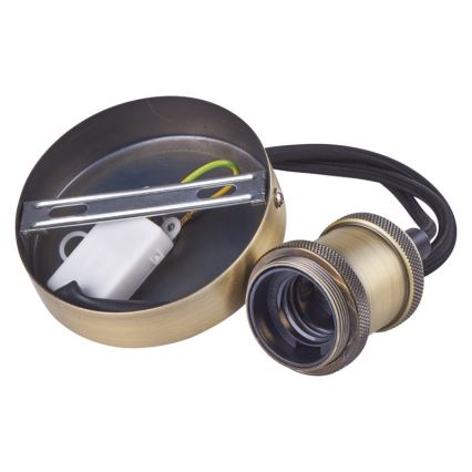 Cablu de alimentare VINTAGE 1xE27/60W/230V alamă