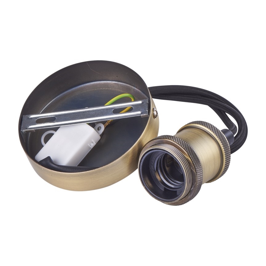 Cablu de alimentare VINTAGE 1xE27/60W/230V alamă