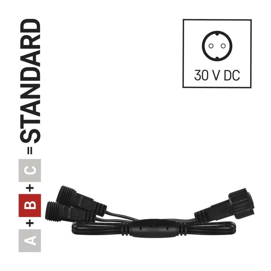 Cablu de derivație exterior pentru șiruri interconectabile 0,5 m IP44