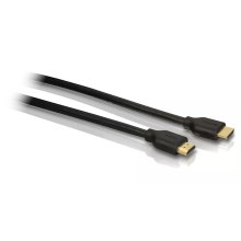 Cablu HDMI cu Ethernet, HDMI 1.4 conector A 1,8m negru Philips SWV5401H/10