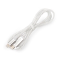 Cablu USB conector USB-C/Lightning cu retroiluminare LED 1m alb