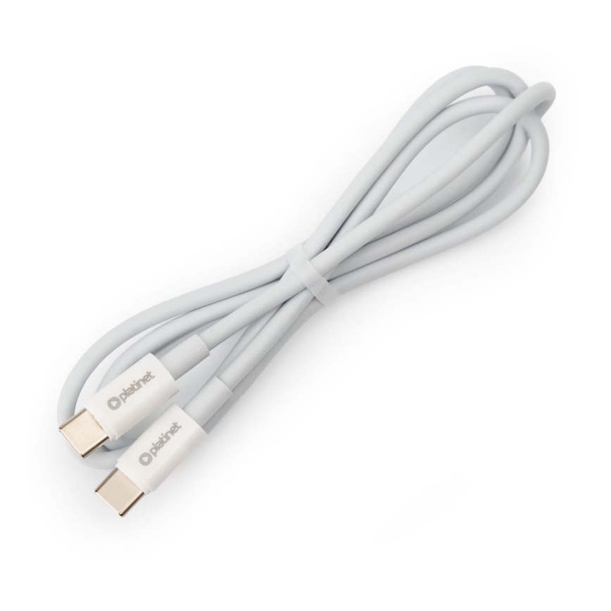 Cablu USB conector USB-C/USB-C 1m alb