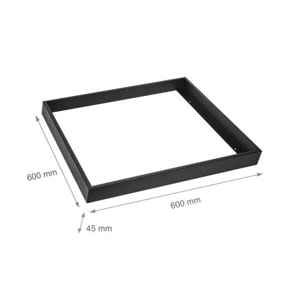 Cadru de metal pentru instalarea de panouri LED 600x600 mm negru