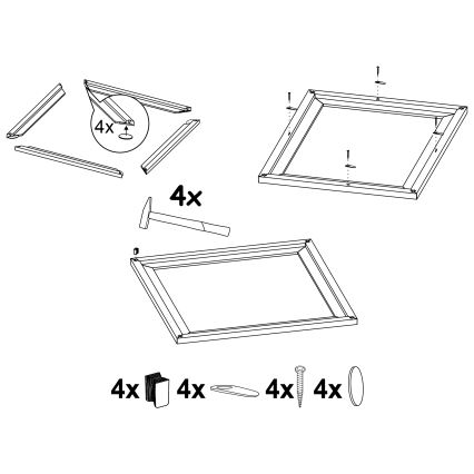 Cadru pentru corp de iluminat SALOBRENA 595x595 mm Eglo