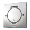 Cadru pentru priză de podea Legrand 89700 PLATINUM 2M IP44 oțel inoxidabil