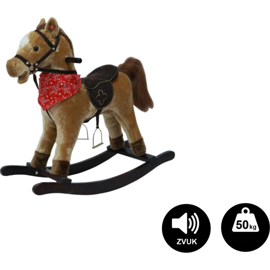 Cal de leagăn cu melodie, 3x baterii AA