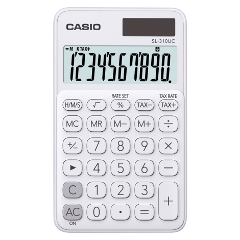 Calculator de buzunar 1xLR54 argintiu Casio