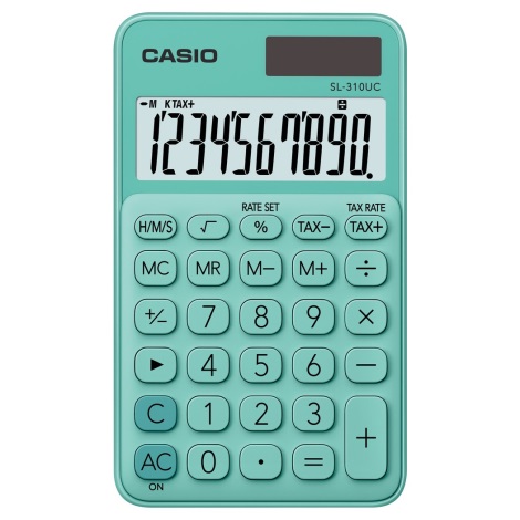 Calculator de buzunar 1xLR54 verde Casio