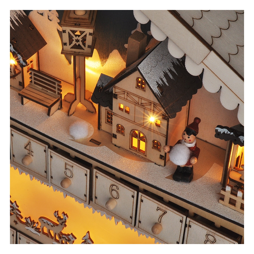 Calendar LED de Advent Brilagi LED/2xAA pin