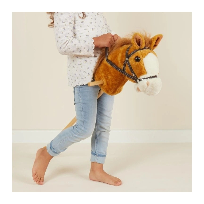 Căluț de jucărie pe băț Bieco BROWNIE cal