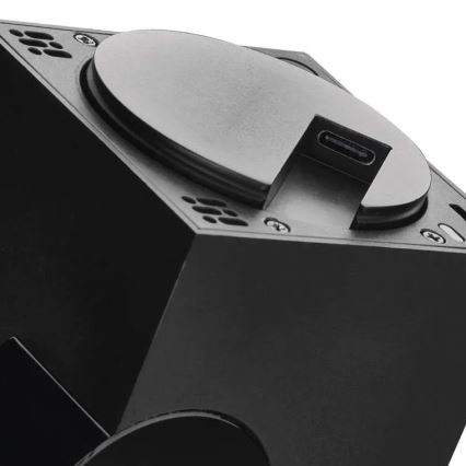 Cameră de supraveghere inteligentă pivotantă de interior cu senzor de mișcare GoSmart 5V Wi-Fi Tuya negru