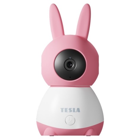 Cameră inteligentă 360 Baby FHD 1080p 5V Wi-Fi roz Tesla