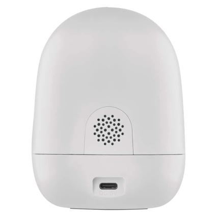 Cameră interioară inteligentă rotativă cu senzor de mișcare GoSmart 5V Wi-Fi Tuya, albă