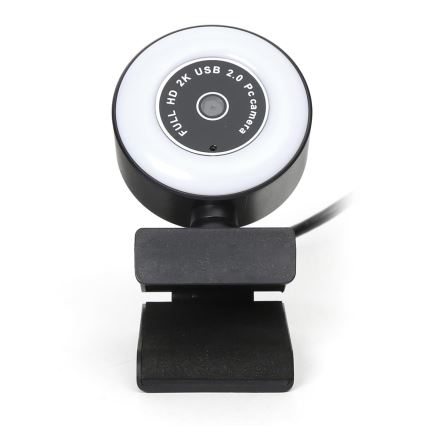 Cameră web 2K cu iluminare LED reglabilă