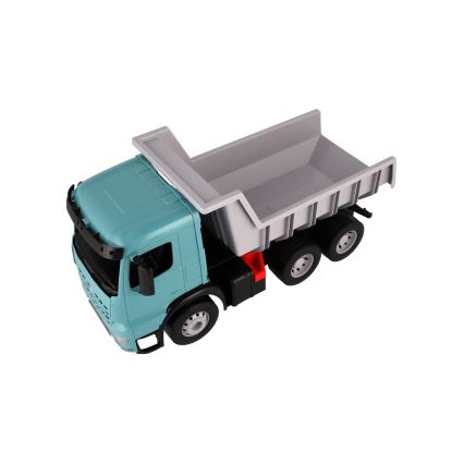 Camion basculant Mercedes GIGA TRUCKS, 65 cm, albastru/gri