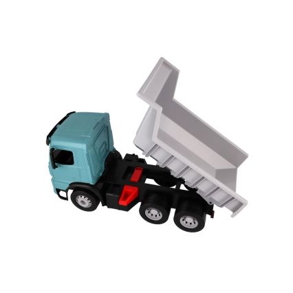 Camion basculant Mercedes GIGA TRUCKS, 65 cm, albastru/gri