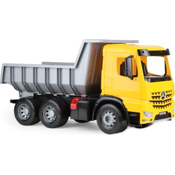Camion basculant Mercedes GIGA TRUCKS, 65 cm, galben/gri