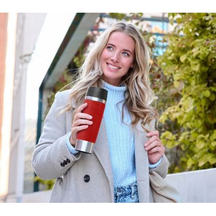Cană de călătorie 500 ml TRAVEL MUG oțel inoxidabil/roșu Tefal