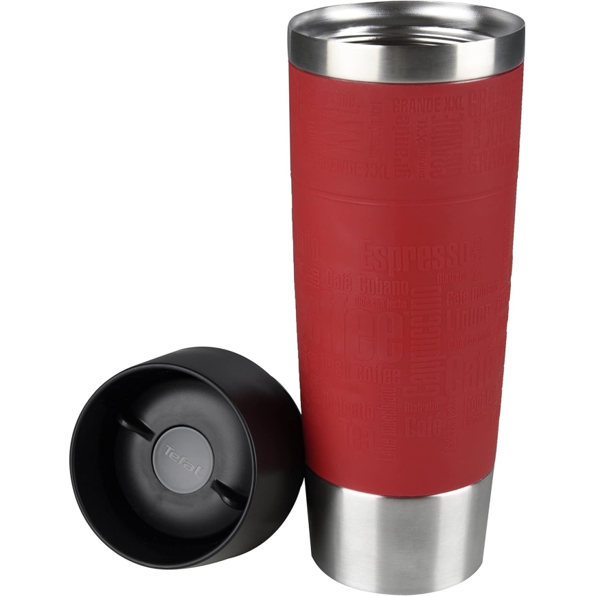 Cană de călătorie 500 ml TRAVEL MUG oțel inoxidabil/roșu Tefal