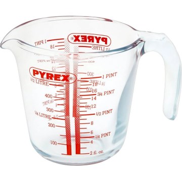 Cana de măsurare din sticlă PYREX 0,5 l