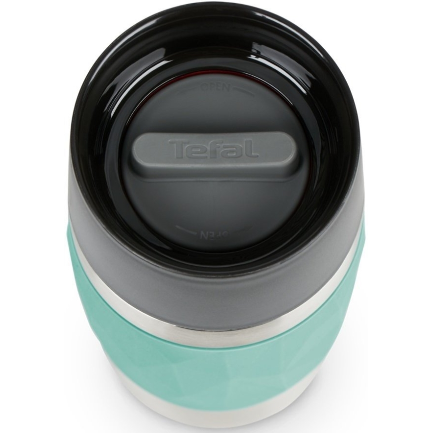 Cană termos Tefal 300 ml COMPACT MUG oțel inoxidabil/verde