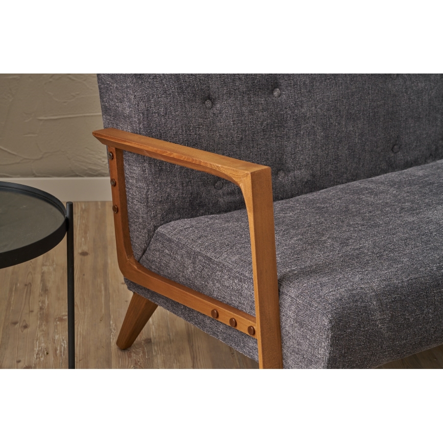 Canapea 2 locuri TUMI, gri