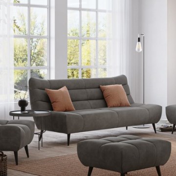 Canapea 3 locuri ALBA, gri