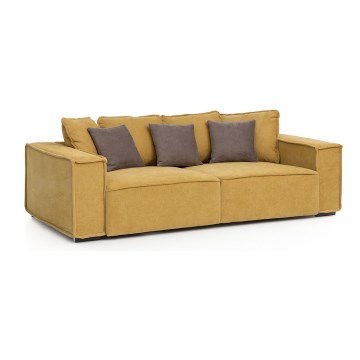 Canapea BOLZANO galben/maro
