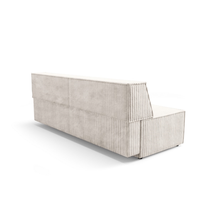 Canapea extensibilă 3 locuri cu spațiu de depozitare TERAMO, bej