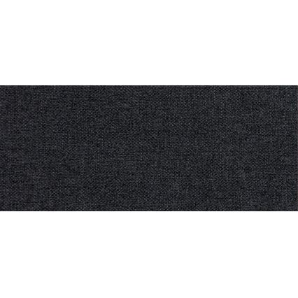 Canapea extensibilă în U OXFORD, tapițată, universală, negru/gri