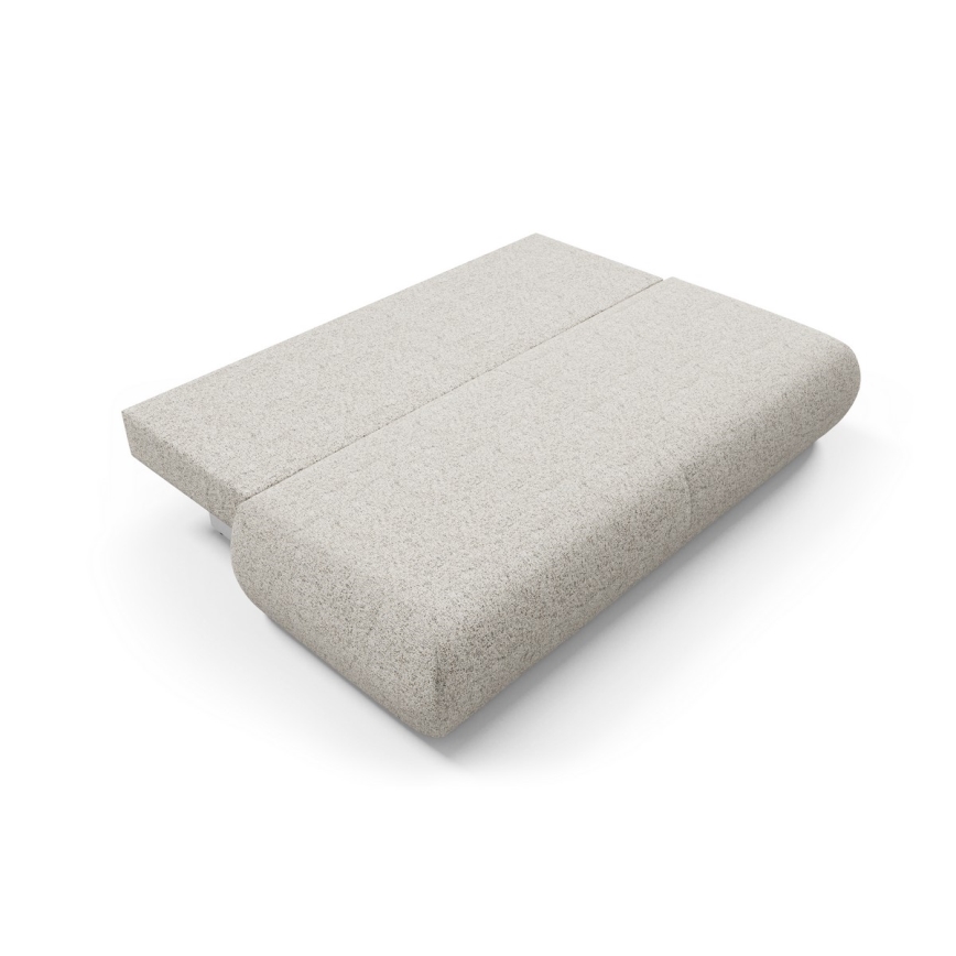 Canapea extensibilă PRATO, 3 locuri, cu spațiu de depozitare, bej