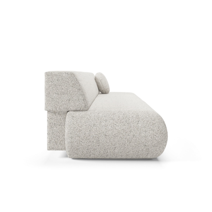 Canapea extensibilă PRATO, 3 locuri, cu spațiu de depozitare, bej