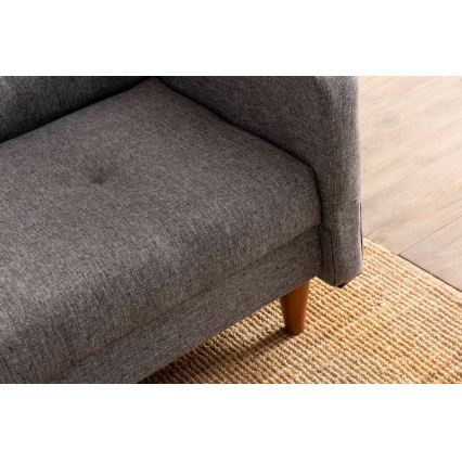 Canapea NARA, 2 locuri, gri deschis