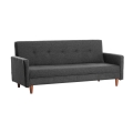 Canapea NARA cu 2 locuri, gri închis