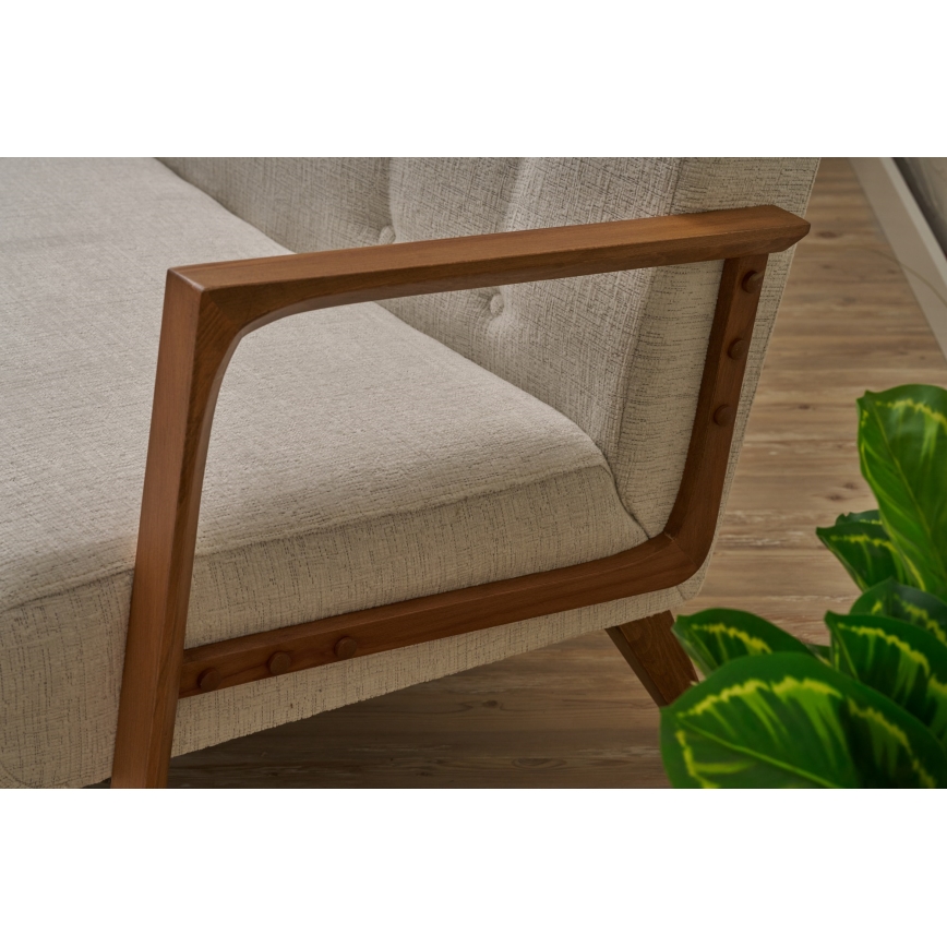 Canapea TUMI, 2 locuri, crem