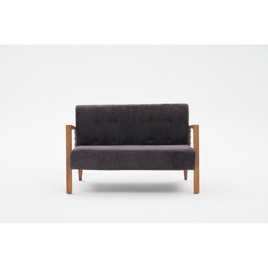 Canapea TUMI, 2 locuri, gri antracit