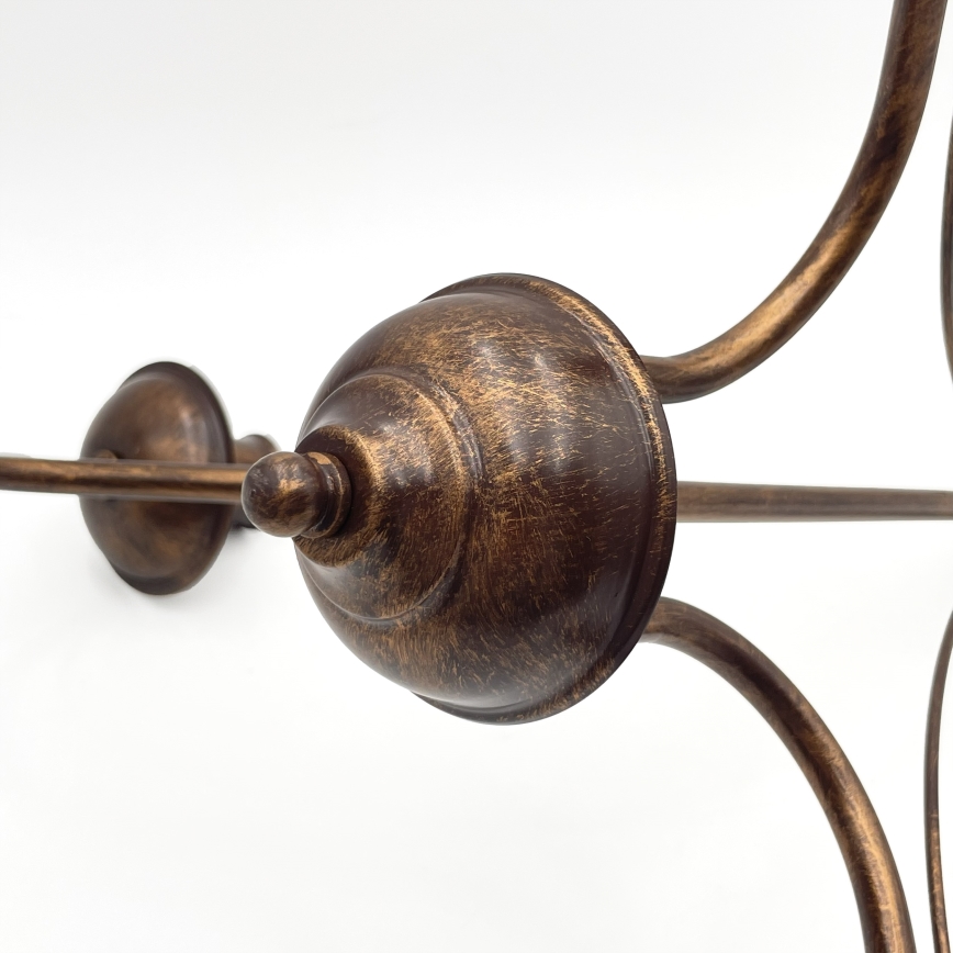 Candelabru ANTON pe lanț, 3x E14/15W/230V, finisaj bronz