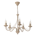 Candelabru ANTON pe lanț, 5xE14/60W/230V, bej