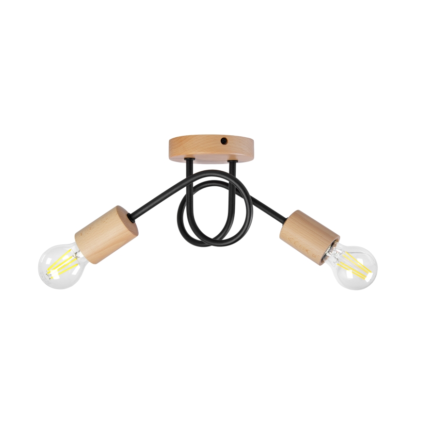 Candelabru aplicat OXFORD 2xE27/15W/230V pin/negru
