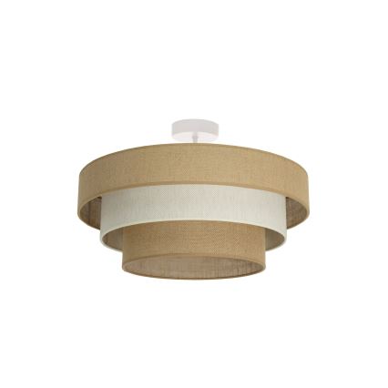 Candelabru aplicat WENTA 1xE27/60W/230V Ø 50 cm iută/crem