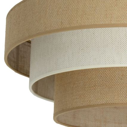 Candelabru aplicat WENTA 1xE27/60W/230V Ø 50 cm iută/crem