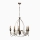 Candelabru CLASSIC cu lanț, 5xE14/40W/230V, bronz