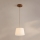 Candelabru cu cablu AIDA 1xE27/15W/230V Ø 25 cm stejar/crem